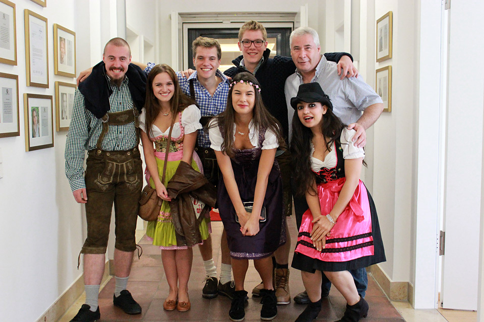Globe College students dress for Oktoberfest