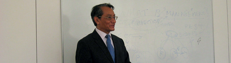 Crown Prince Shwebonmin at Globe Business College